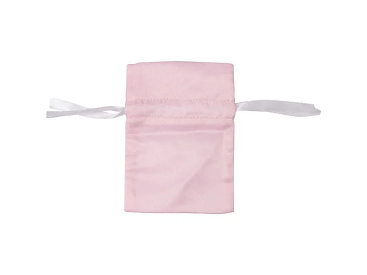 Sublimation Pink Satin Drawstring Bag(9*14cm)