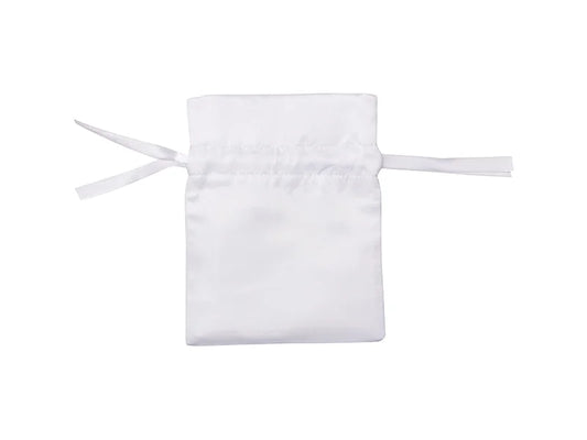 Sublimation White Satin Drawstring Bag (9*14cm)