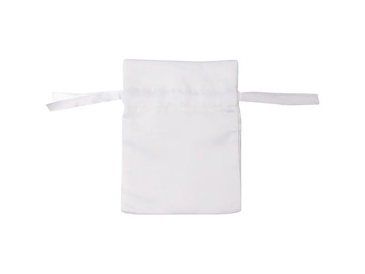 Sublimation White Satin Drawstring Bag(12*17cm)