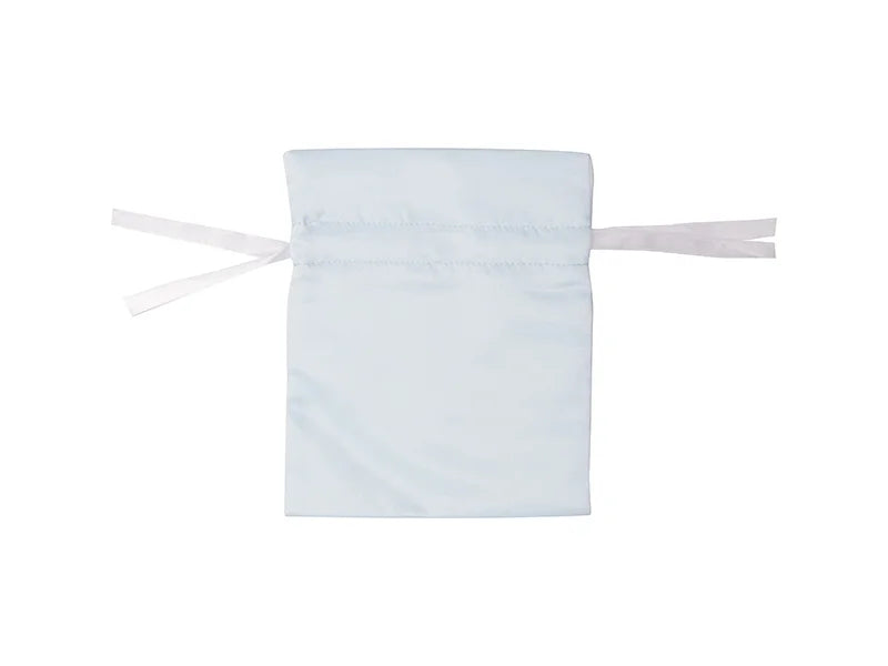 Sublimation Light Blue Satin Drawstring Bag(15*19cm)