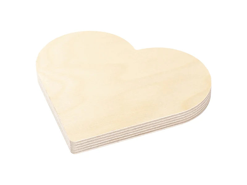 Sublimation Blanks Plywood Heart-shaped Photo Frame(15.2*15.2*1.5cm)