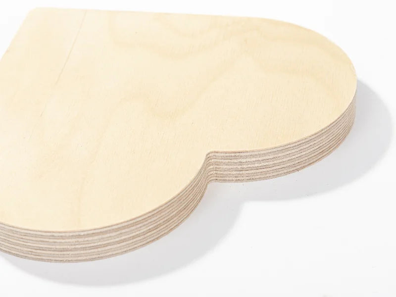 Sublimation Blanks Plywood Heart-shaped Photo Frame(15.2*15.2*1.5cm)