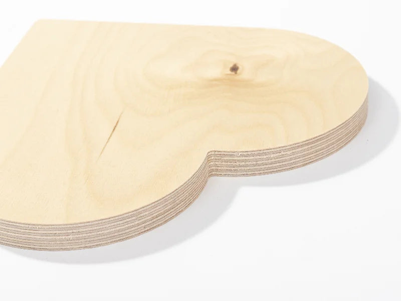 Sublimation Blanks Plywood Heart-shaped Photo Frame(20.3*20.3*1.5cm)