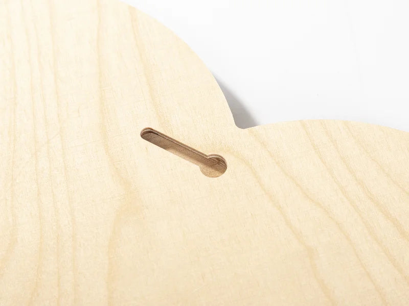 Sublimation Blanks Plywood Heart-shaped Photo Frame(25.4*25.4*1.5cm)