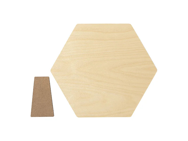 Sublimation Blanks Plywood Hexagonal Photo Frame(17.8*20.3*1.5cm)