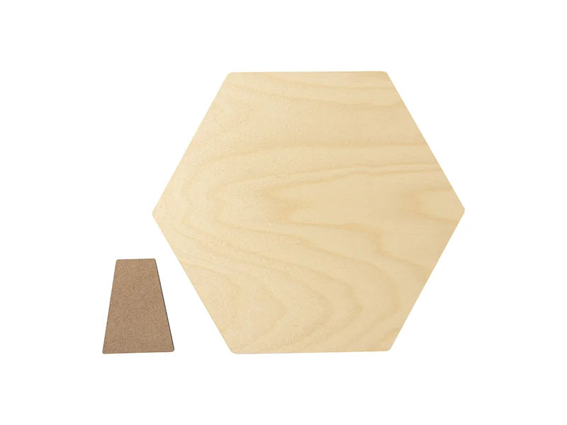Sublimation Blanks Plywood Hexagonal Photo Frame(22.8*25.4*1.5cm)