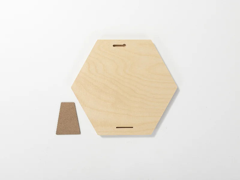 Sublimation Blanks Plywood Hexagonal Photo Frame(22.8*25.4*1.5cm)