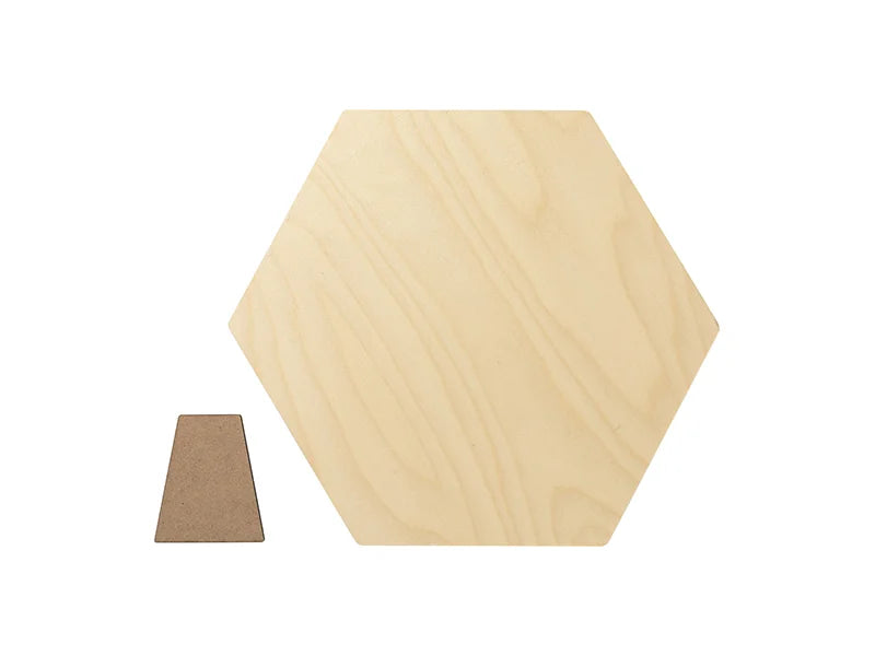 Sublimation Blanks Plywood Hexagonal Photo Frame(25.4*30.5*1.5cm)