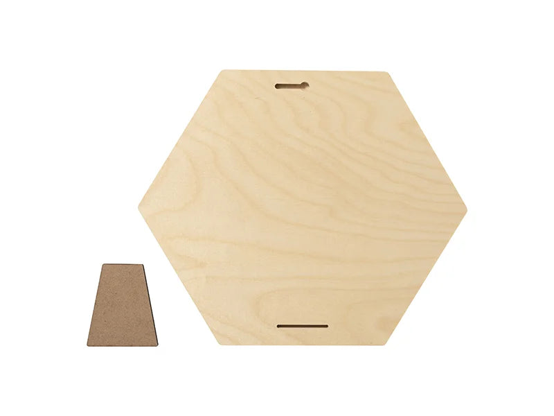 Sublimation Blanks Plywood Hexagonal Photo Frame(25.4*30.5*1.5cm)