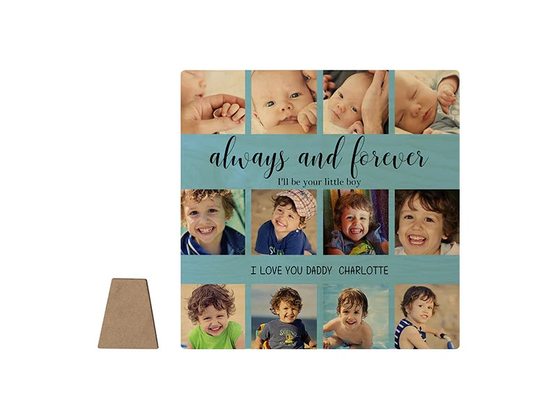 Sublimation Blanks Plywood Square Photo Frame(30.5*30.5*1.5cm)