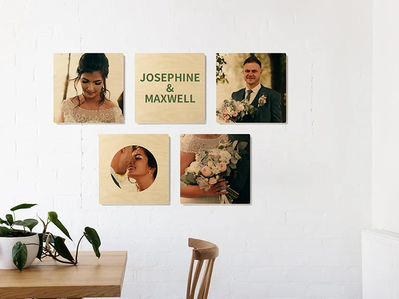 Sublimation Blanks Plywood Square Photo Frame(30.5*30.5*1.5cm)