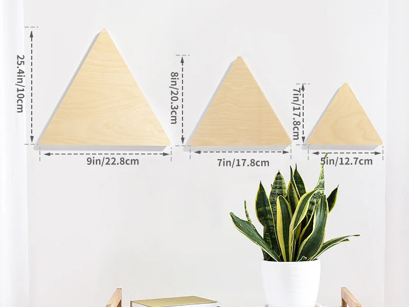 Sublimation Blanks Plywood Triangle Photo Frame (22.8*25.4*1.5cm)