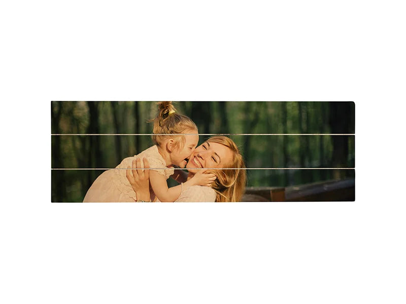 Sublimation Rectangular Plywood Sign w/ Stripes (45*15*1.5cm)