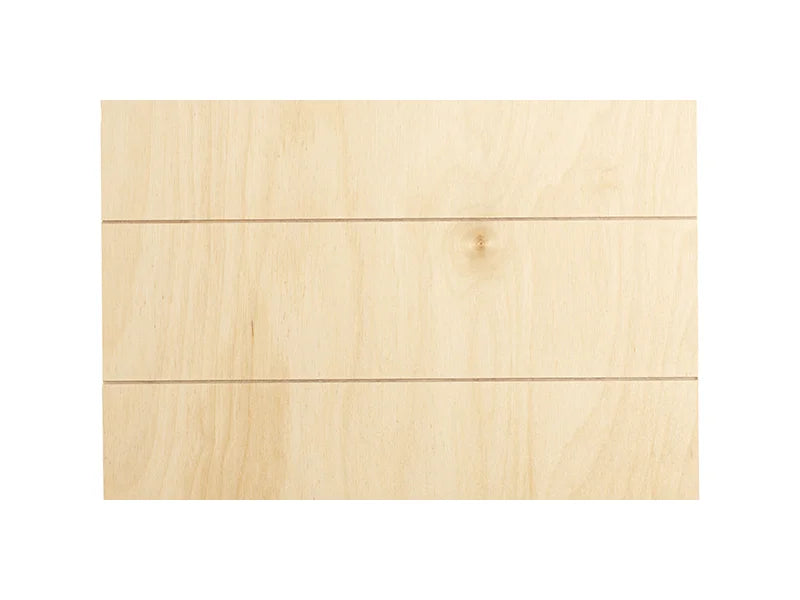 Sublimation Rectangular Plywood Sign w/ Stripes (25*20*1.5cm)