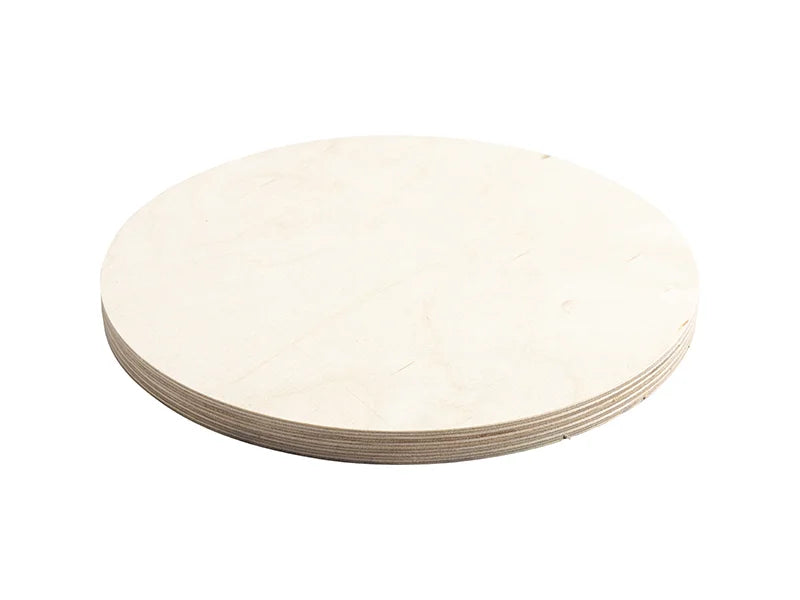 Sublimation Blanks Round Plywood Sign w/ Stripes (φ25.4*1.5cm)