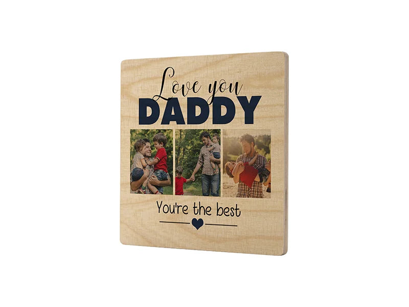 Sublimation Blanks Plywood Sample 2PK  (20*20*0.9cm, 7.87inch*7.87inch*0.35inch)