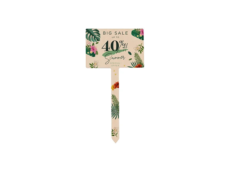 Sublimation Plywood Garden Stake (Rectangle,7*17.5cm)
