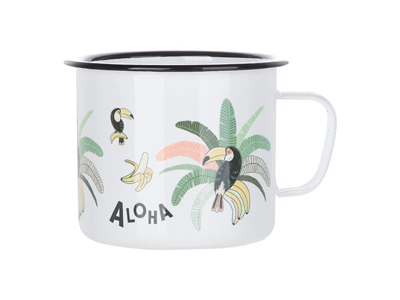 Sublimation 60oz/1800ml Enamel Mug (Black)