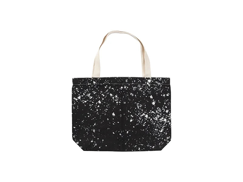 Sublimation Blanks Bleached Starry Linen Tote Bag