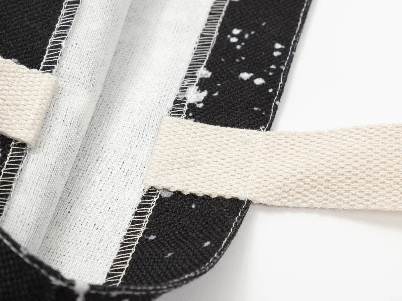 Sublimation Blanks Bleached Starry Linen Tote Bag