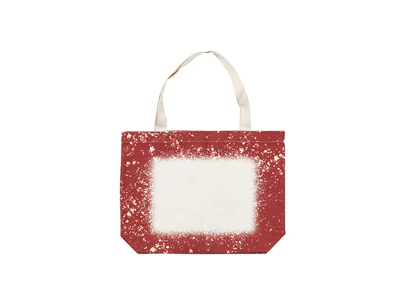 Sublimation Blanks Bleached Starry Linen Tote Bag
