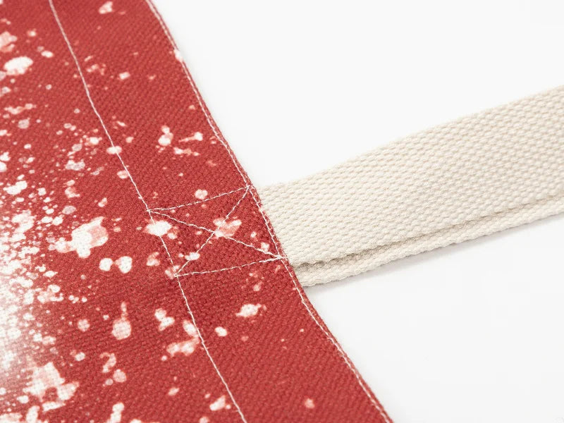 Sublimation Blanks Bleached Starry Linen Tote Bag