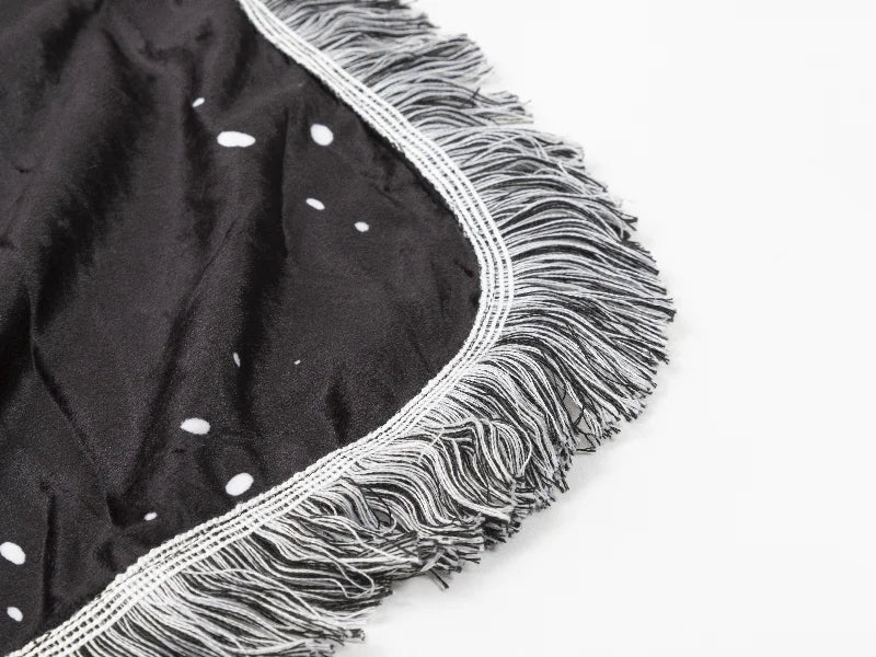 Sublimation Blanks Bleached Starry Plush Throw Blanket (Black Rectangle）