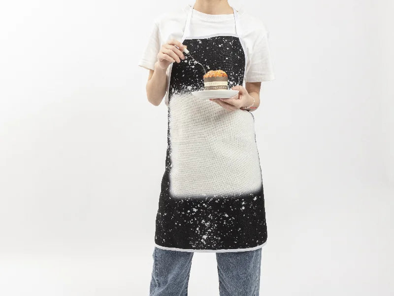 Sublimation Blanks Bleached Starry Linen Apron