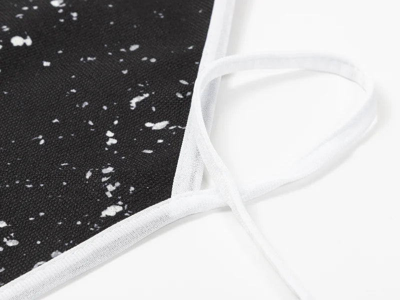 Sublimation Blanks Bleached Starry Linen Apron