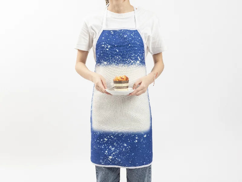 Sublimation Blanks Bleached Starry Linen Apron