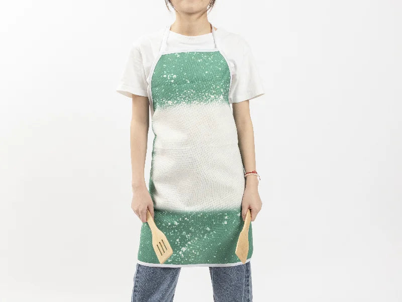 Sublimation Blanks Bleached Starry Linen Apron