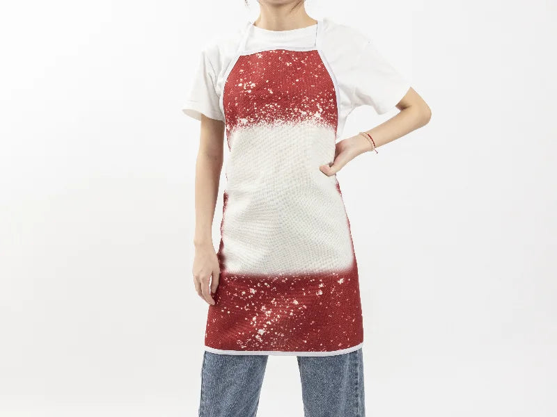 Sublimation Blanks Bleached Starry Linen Apron