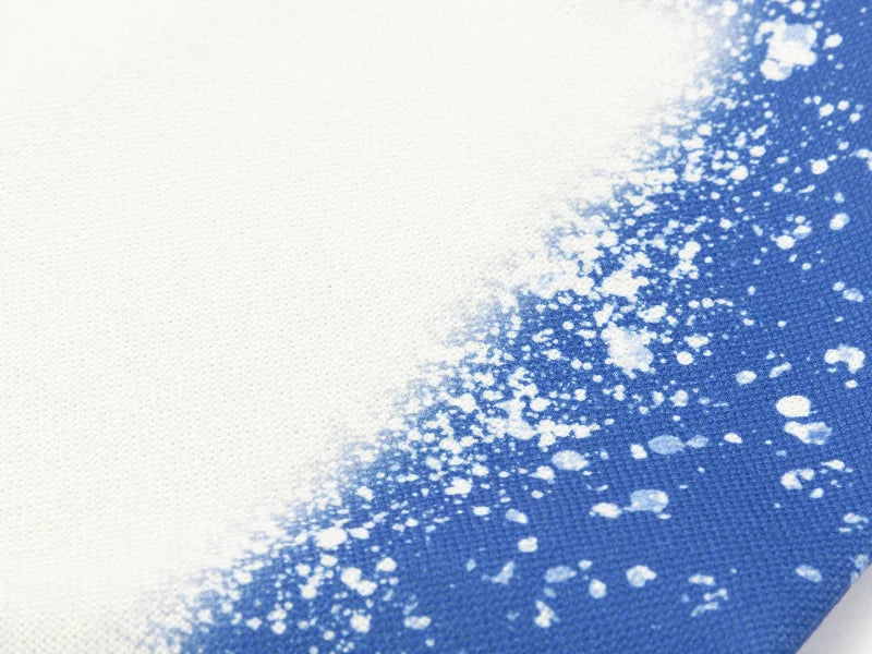 Sublimation Blanks Bleached Starry Linen Drawstring Bag