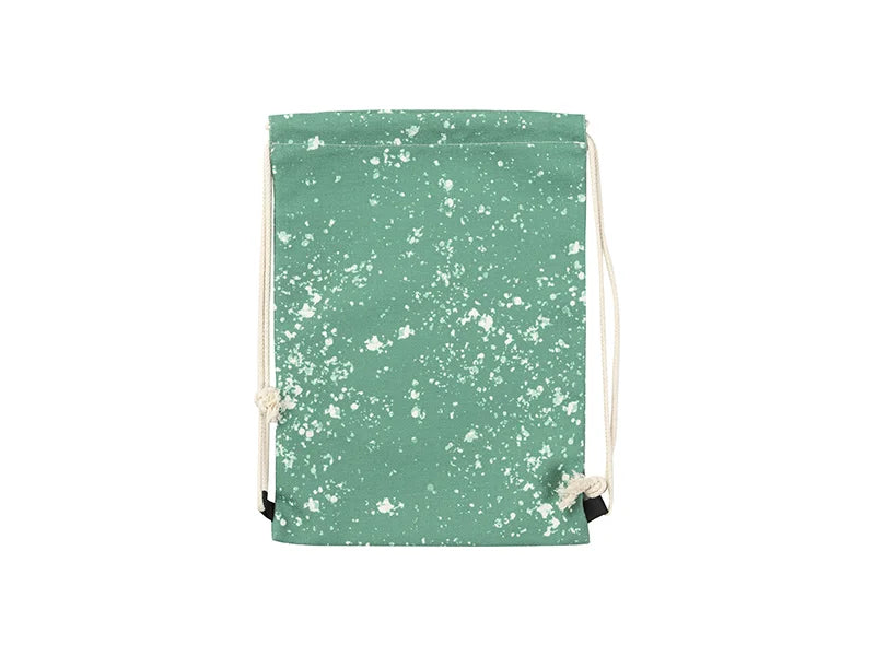 Sublimation Blanks Bleached Starry Linen Drawstring Bag
