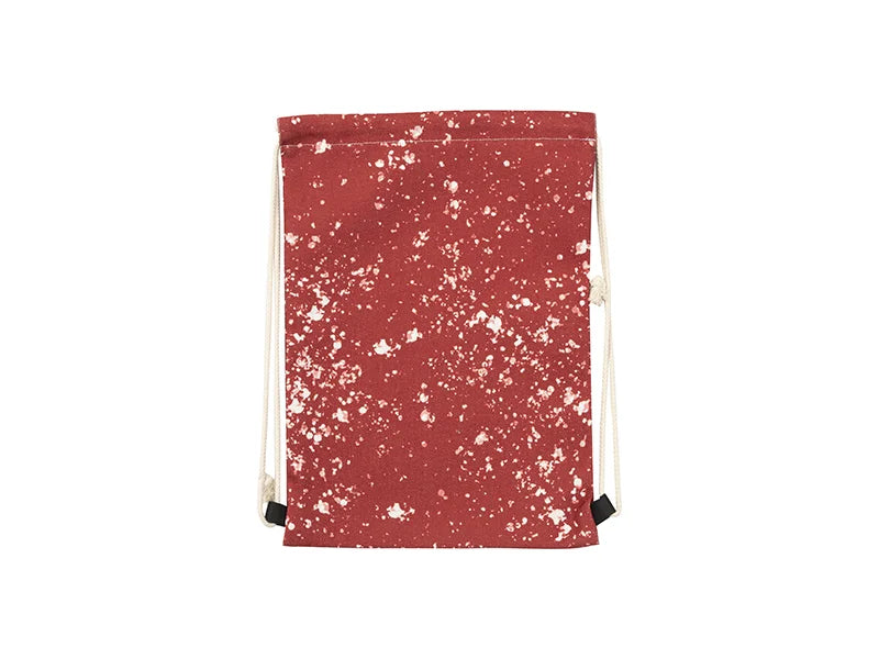 Sublimation Blanks Bleached Starry Linen Drawstring Bag