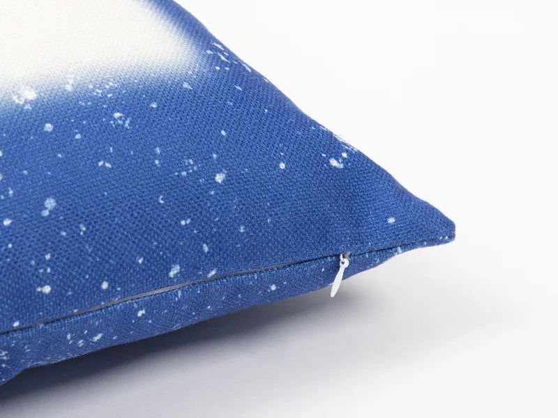 Sublimation Blanks Bleached Starry Linen Pillow Cover