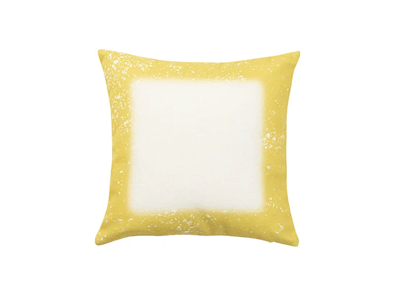 Sublimation Blanks Bleached Starry Linen Pillow Cover