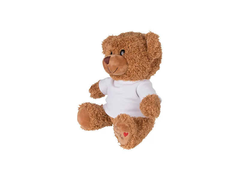 Sublimation 23cm Plush Teddy Bear w/ Shirt (Brown)