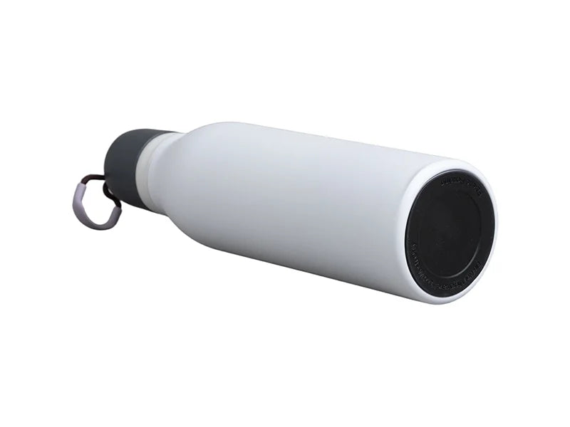 Engraved 16oz/500ml Powder Coated Stainless Steel Sports Bottle w/ Portable String