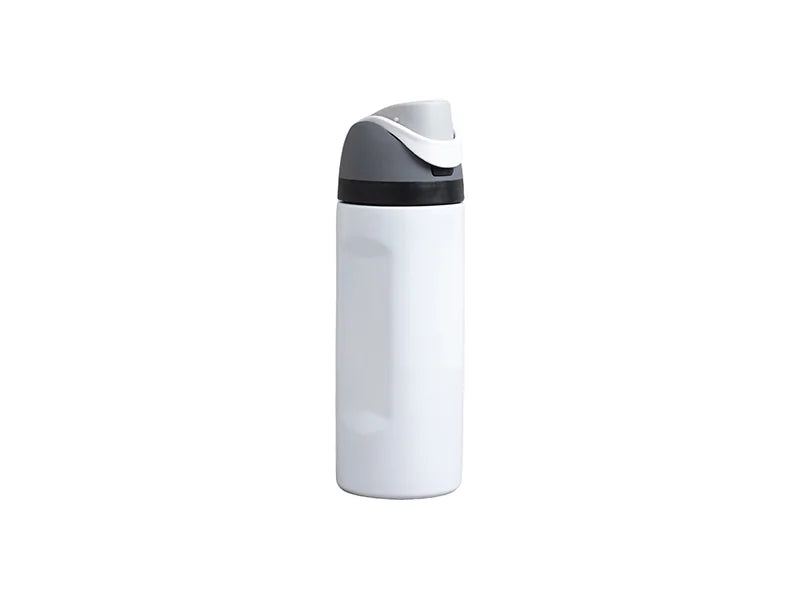 Engraving Blanks 16oz/500ml Powder Coated Stainless Steel Water Bottle with Flip One Touch Portable Lid