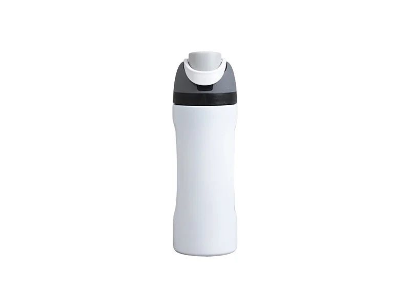 Engraving Blanks 16oz/500ml Powder Coated Stainless Steel Water Bottle with Flip One Touch Portable Lid