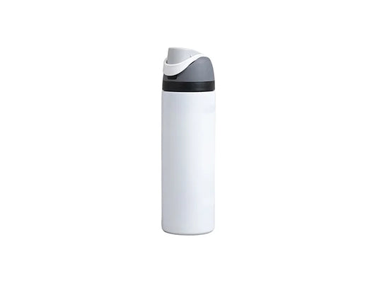 Engrave 24oz/700ml Powder Coated Stainless Steel Water Bottle with Flip One Touch Portable Lid