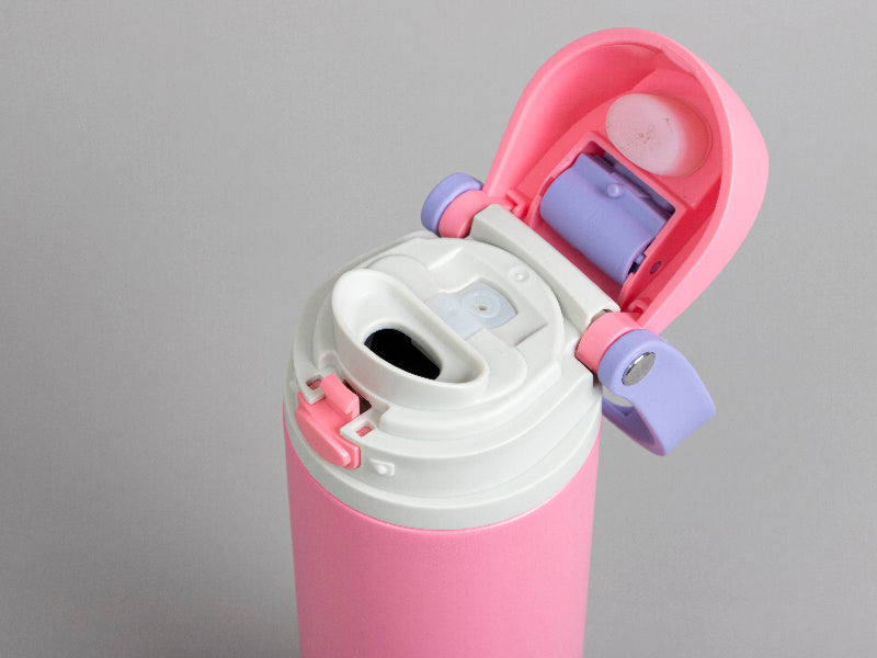 Engraving Blanks 25oz/750ml Powder Coated Stainless Steel Bottle w/ Pop Lid (Purple)