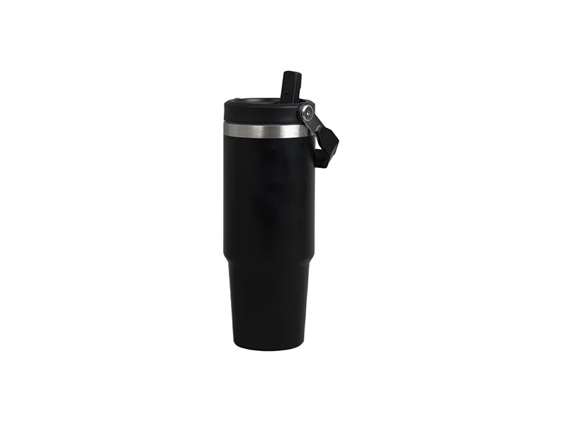 Engraving Blanks 30oz/900ml Powder Coated Stainless Steel Travel Tumbler w/ Portable Lid