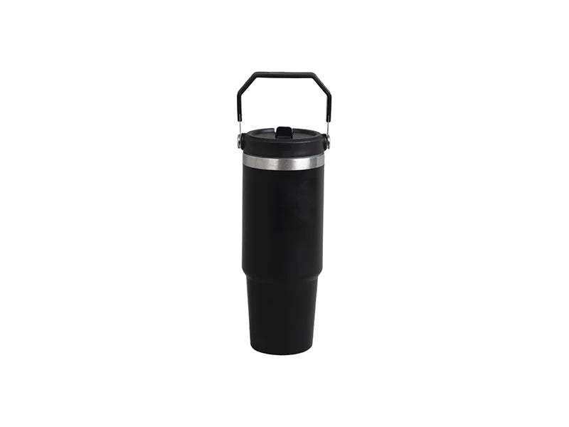 Engraving Blanks 30oz/900ml Powder Coated Stainless Steel Travel Tumbler w/ Portable Lid