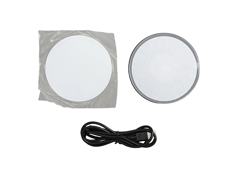 Sublimation  Black Round Wireless Charger