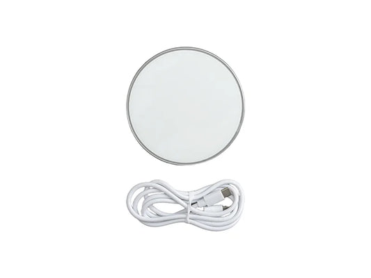 Sublimation  Silver Round Wireless Charger