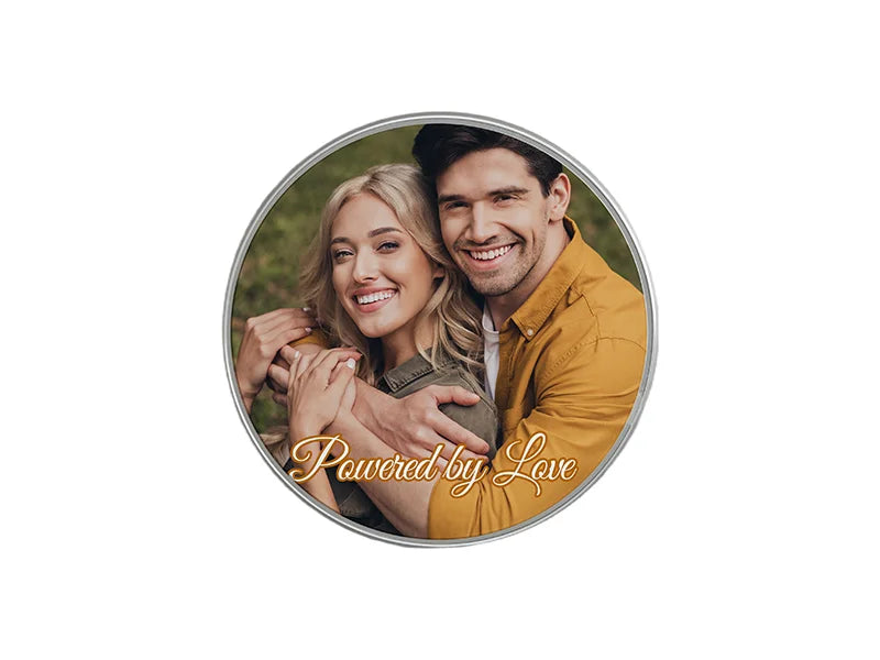 Sublimation  Silver Round Wireless Charger