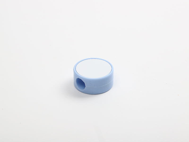 Sublimation Blanks Silicone Straw Cover w/ Insert(Blue,Round)