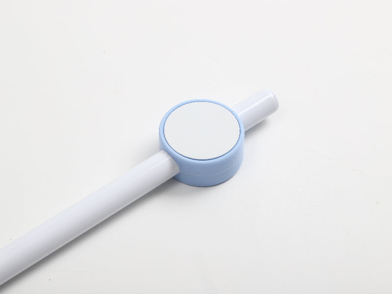 Sublimation Blanks Silicone Straw Cover w/ Insert(Blue,Round)